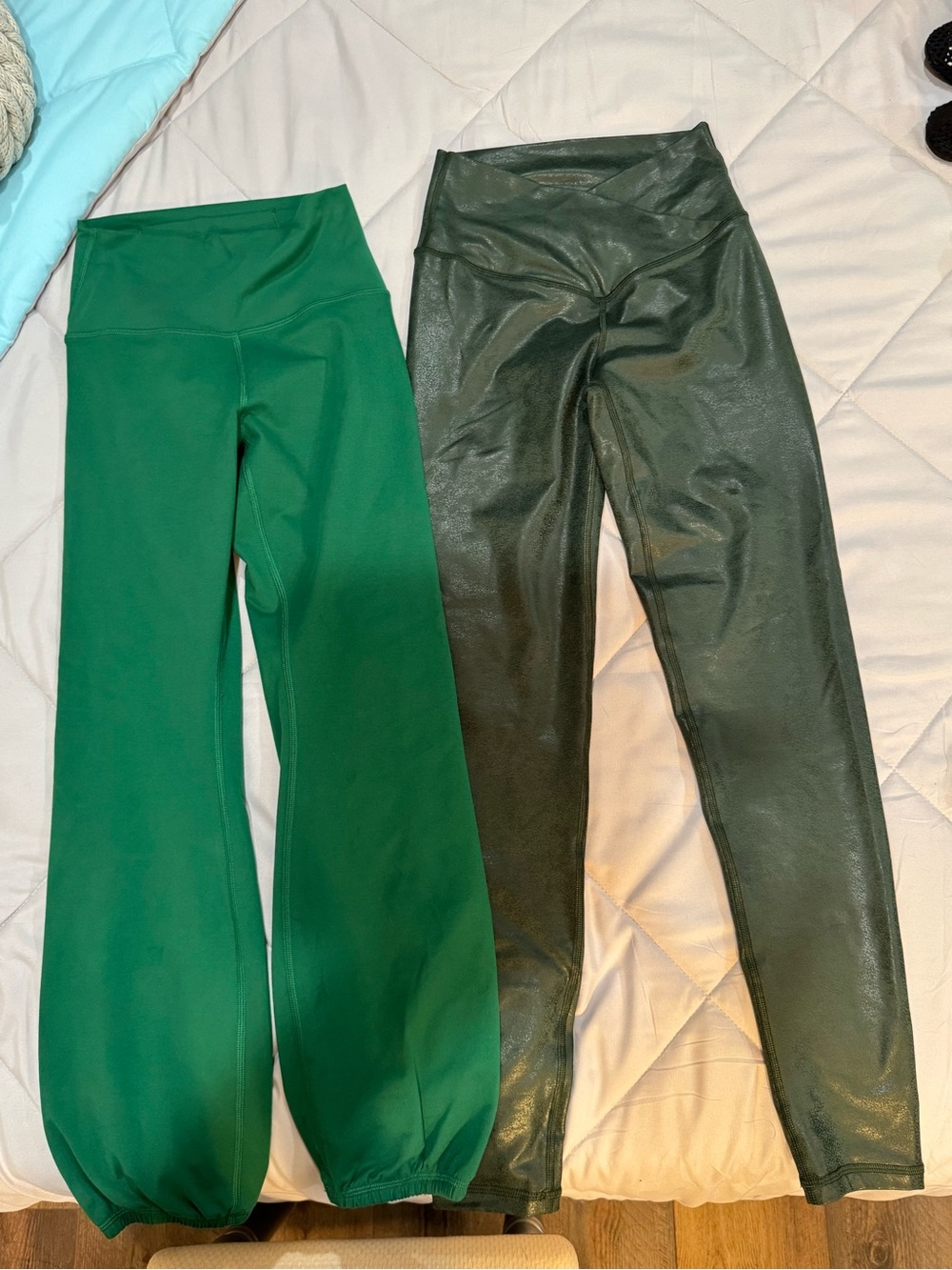 Aerie pleather legging and fleece lined legging / womens pants / leggings